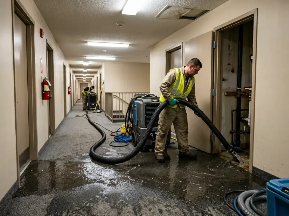 multi-unit-apartment-hallway-f-005 — frequently asked questions, Emergency Burst Pipe Water Extraction & Removal in Bostonia…